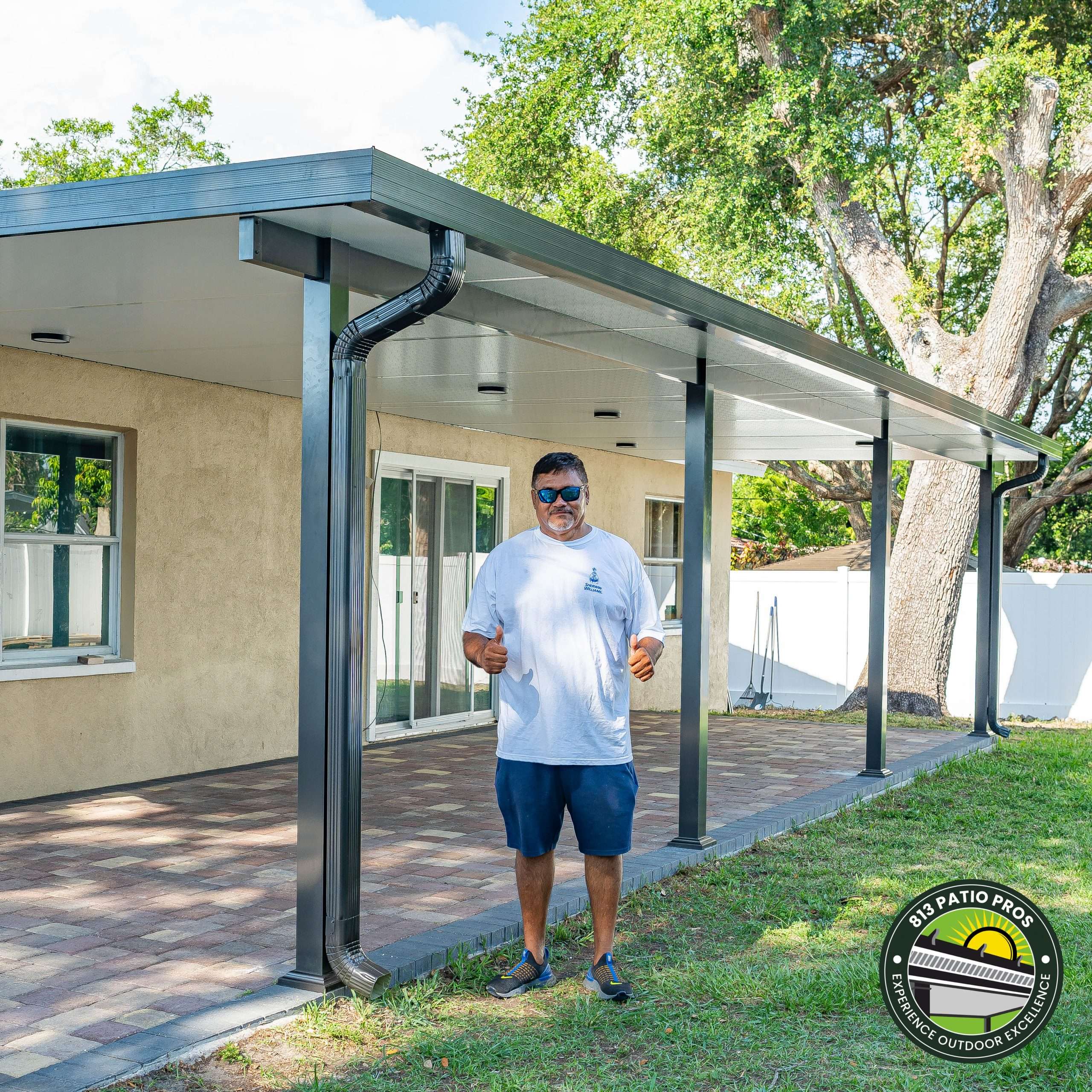 beautiful patio cover in clearwater